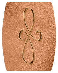 DAREC 601 CP SH CP Copper Scroll Shimmer Copper Background